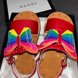 Gucci toddler butterfly sandals